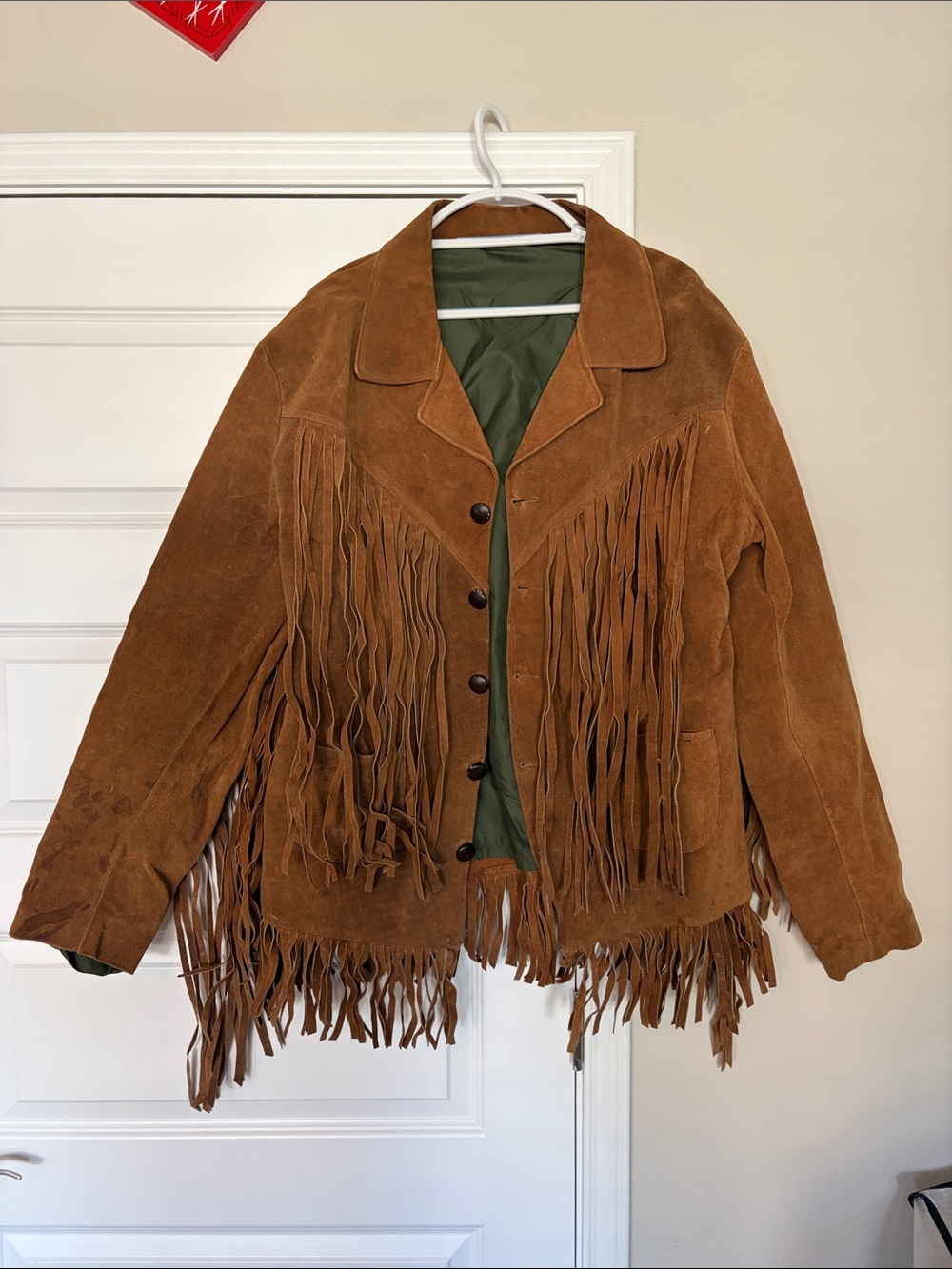 Vintage fringe suede western jacket